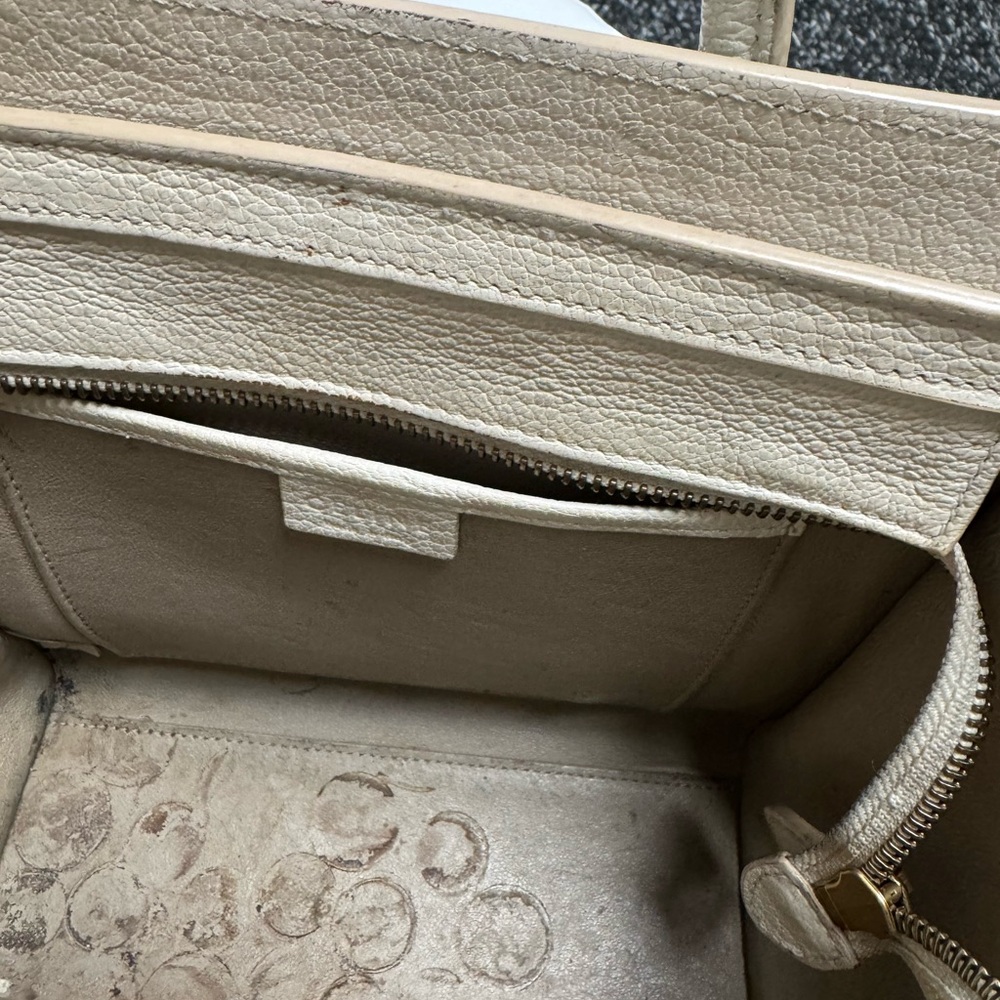 CELINE | Goatskin Nano Luggage White *read description* - Picture 9 of 11
